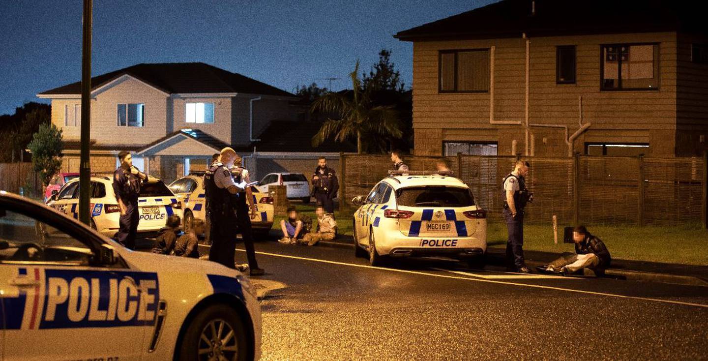A witness says the pursued car contained several children. Photo: NZ Herald 