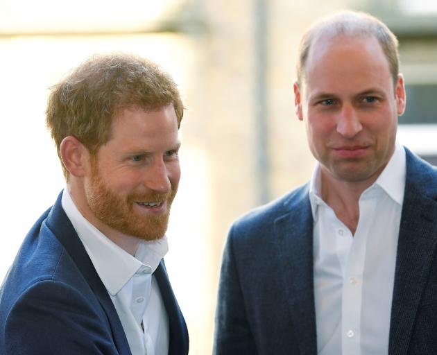 Prince Harry (left) and Prince William in happier times. Photo: Reuters 