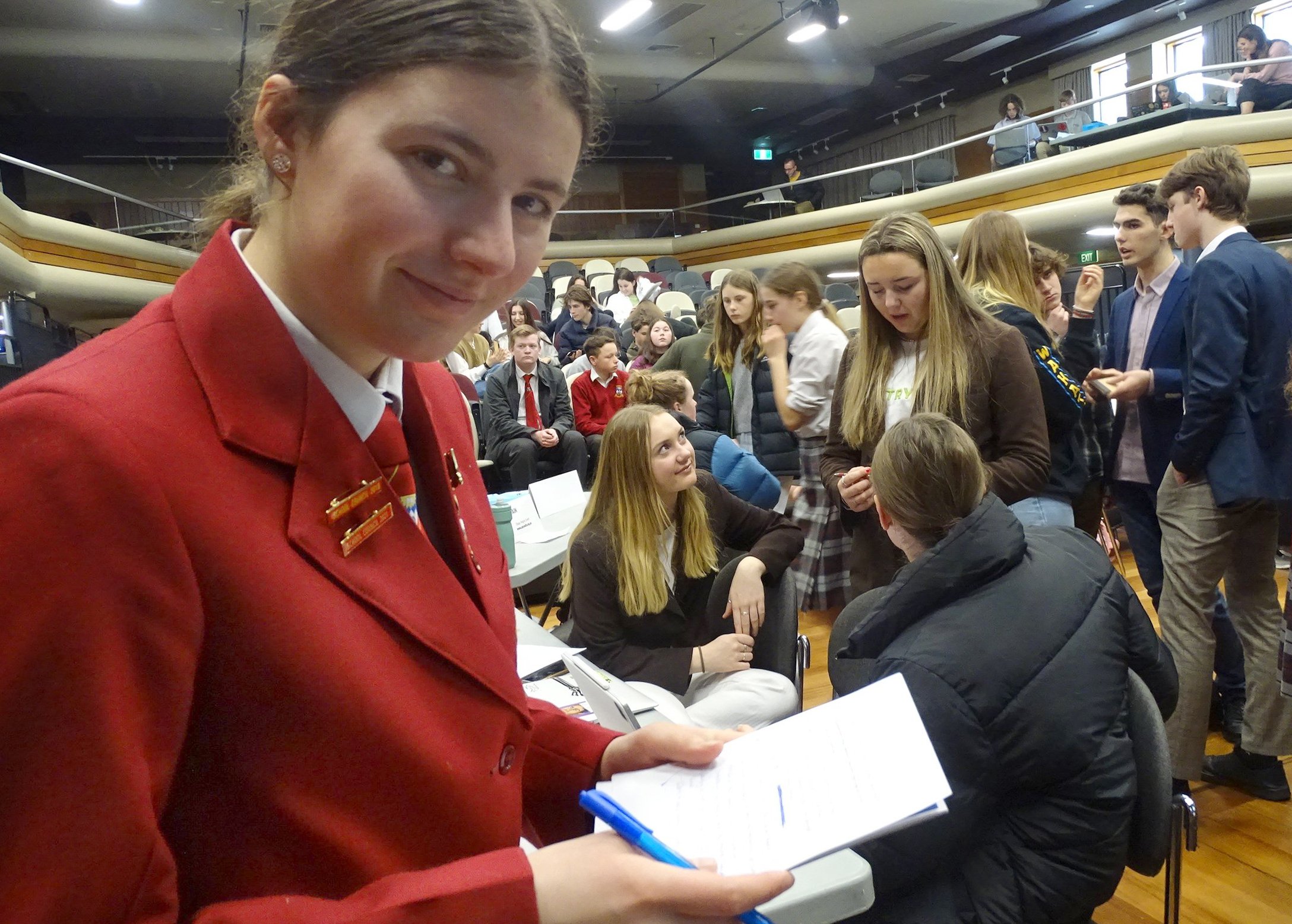 Hannah Tait (17), from Dunstan High, represented China in the debate. Photo: Kerre Waterworth