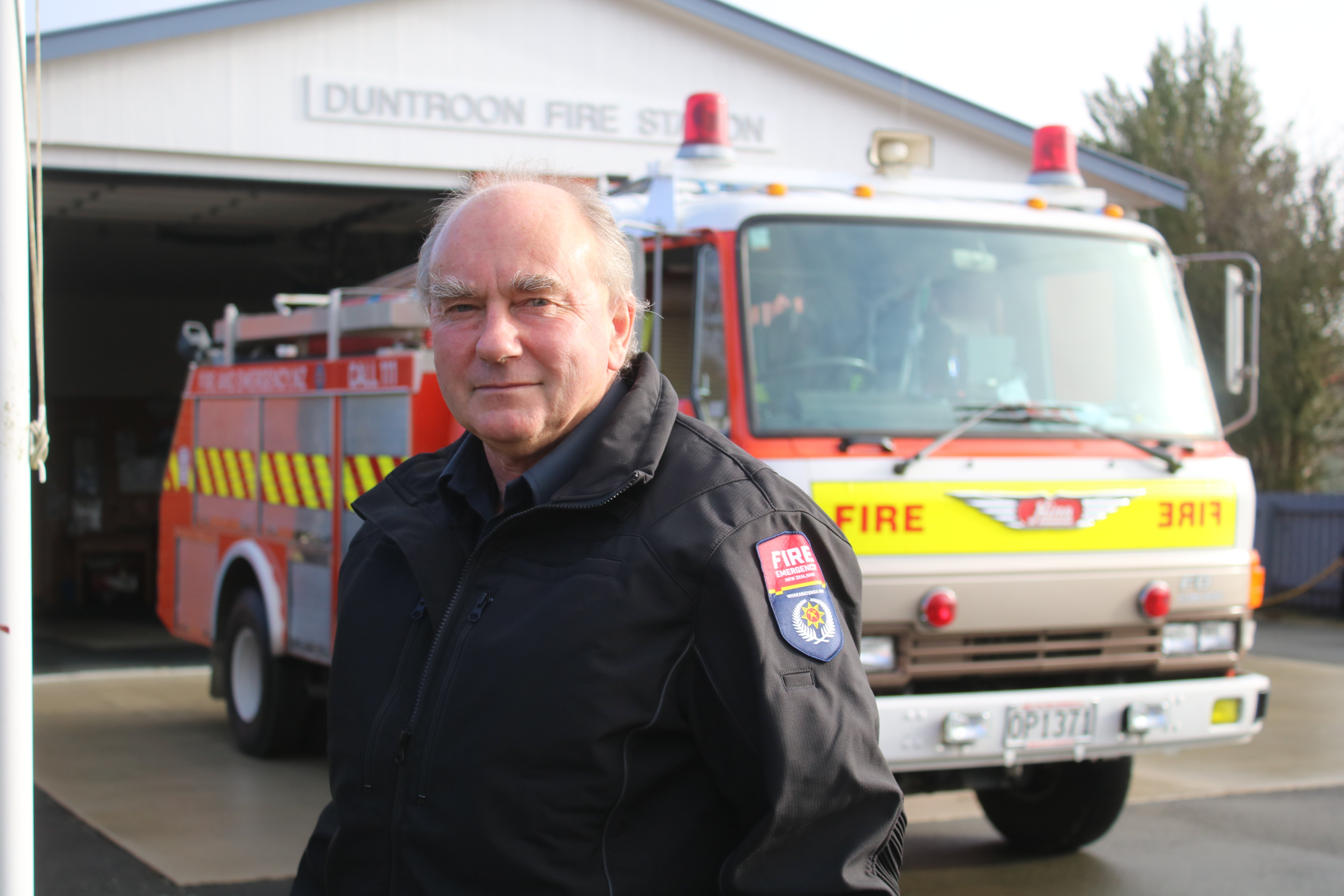 Duntroon Volunteer Fire Brigade Acting Chief Fire Officer John Abelen  is rapt with the...