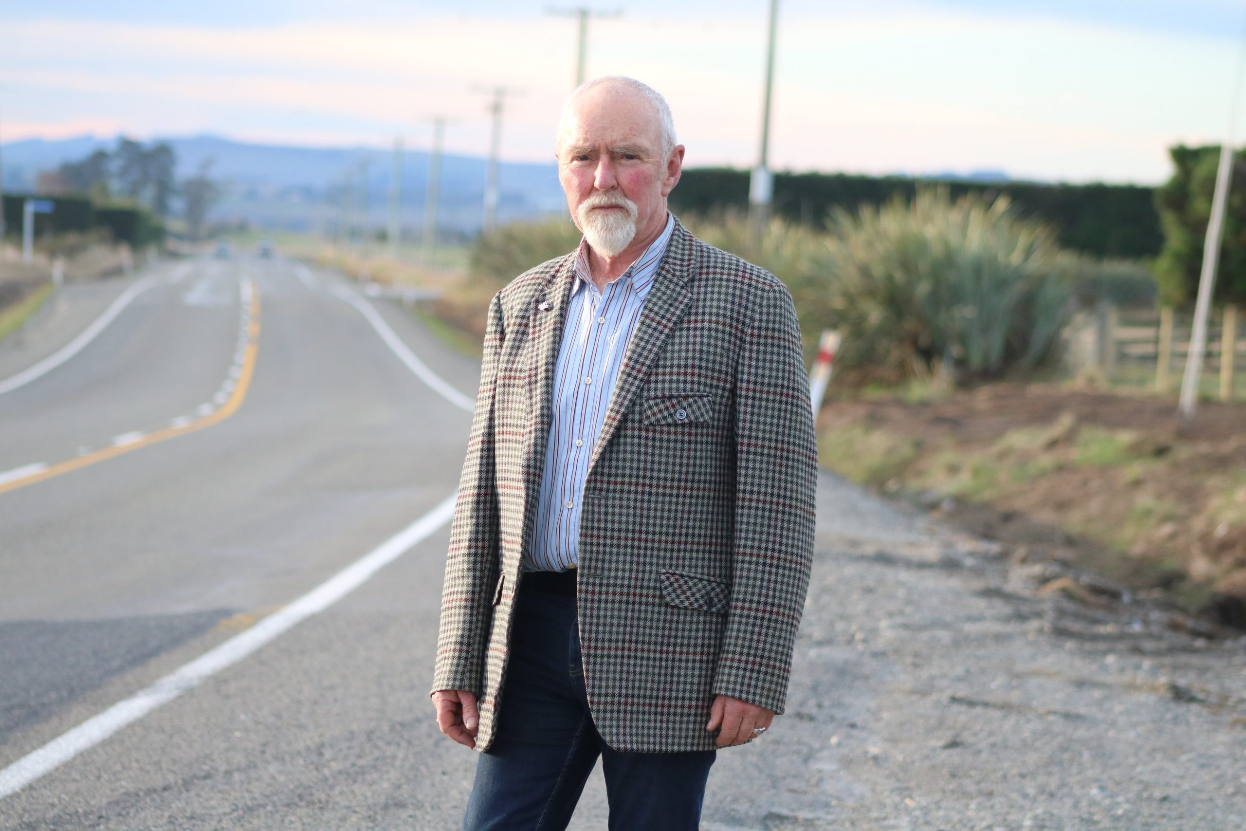 Burgess Rd resident John Adams is concerned about the number of truck crashes near his home....