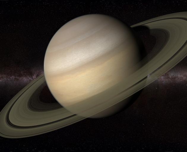 Although Saturn is much dimmer than Jupiter, it will be easy to pick out as a bright yellow...