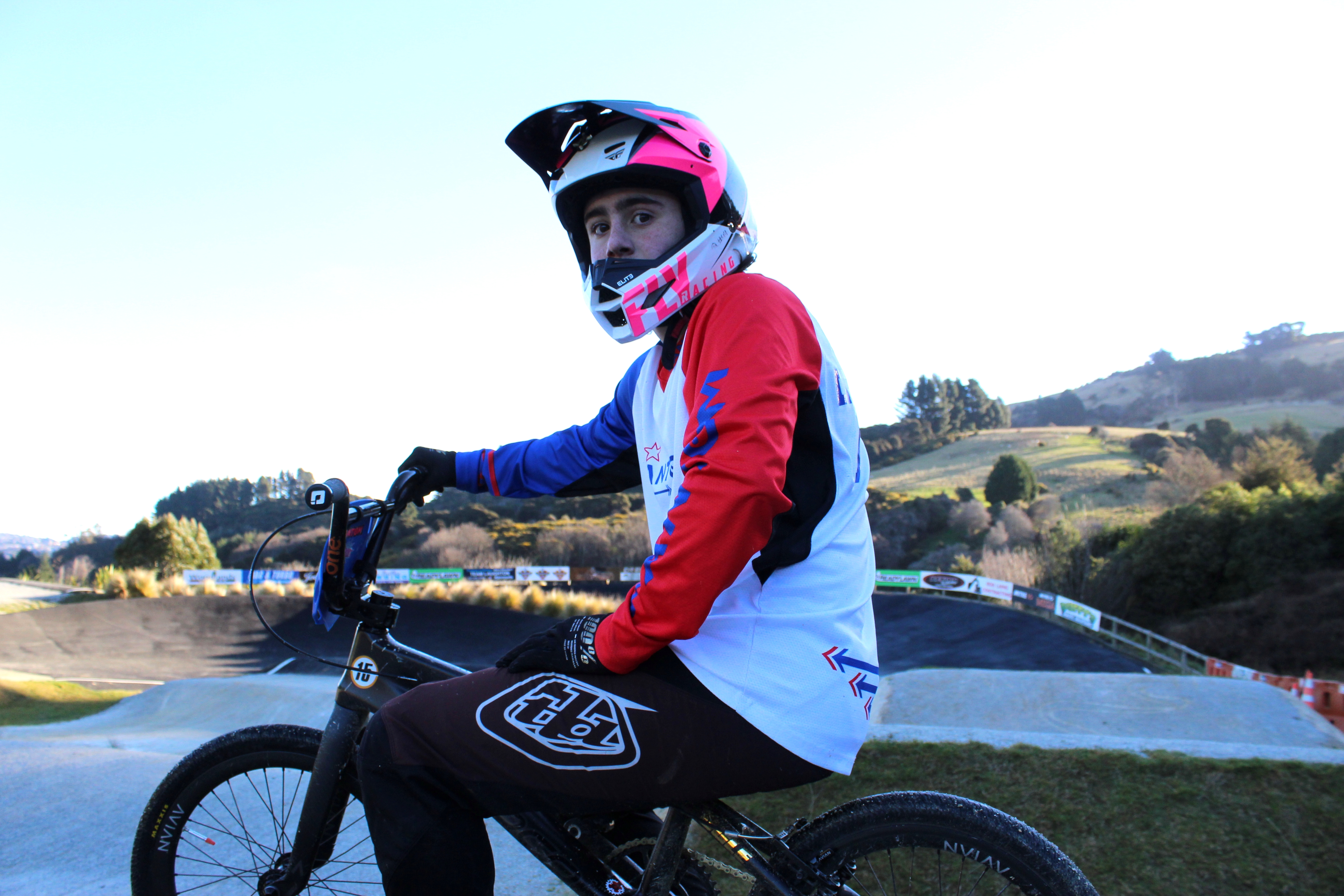 Upping the challenge . . . Brock Stewart (14), of Dunedin, lets loose at the Dunedin BMX Club...