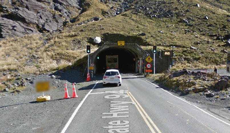 The Homer Tunnel on the Milford Road. Photo: Google Maps 