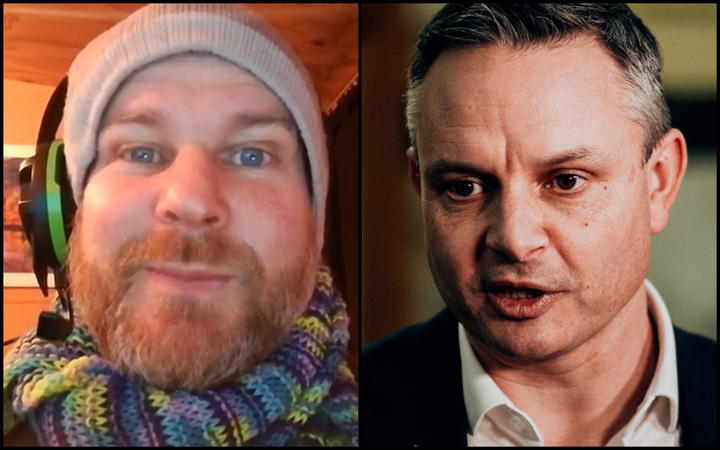 Dunedin software developer James Cockle will try to replace James Shaw as Green Party co-leader next month. Photo: RNZ / Youtube Dunedin software developer James Cockle will try to replace James Shaw as Green Party co-leader next month. Photo: RNZ / Youtube