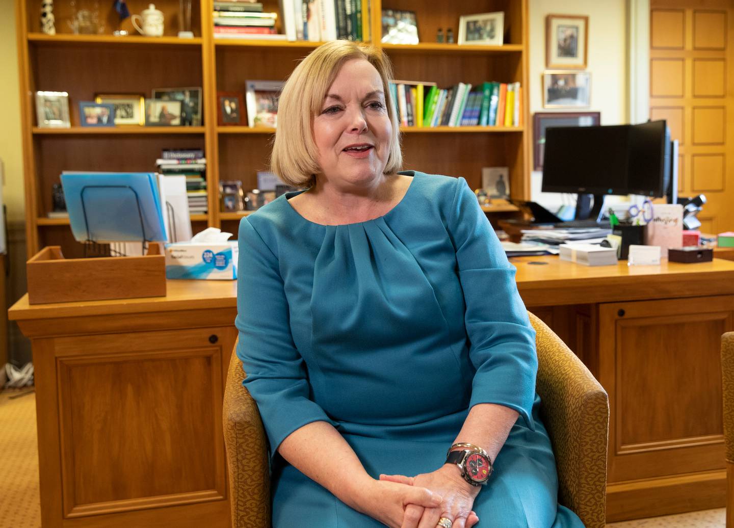 National Party leader Judith Collins says there should be a national vaccination target. Photo:...