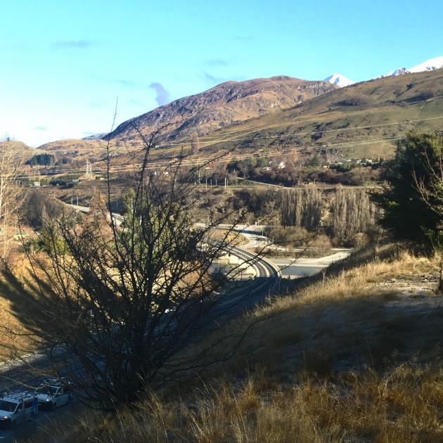 Delta utility vans (bottom left) at the scene after the line came down last month. Photo: Richard...
