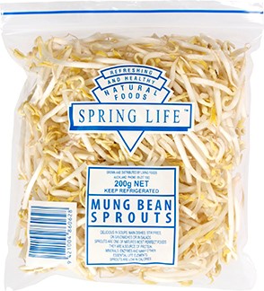 Living Foods Ltd is recalling its Spring Life brand Mung Bean Sprouts (200g). Photo: MPI