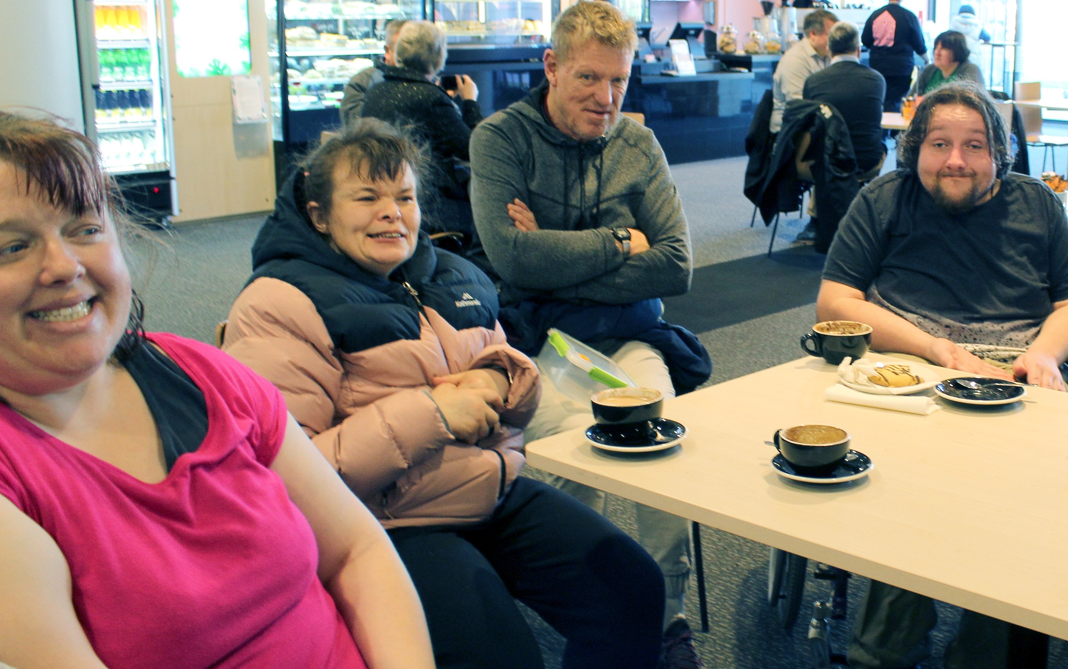 Taking part in an Enabling Love and Friendship coffee club meeting at the Otago Museum recently...