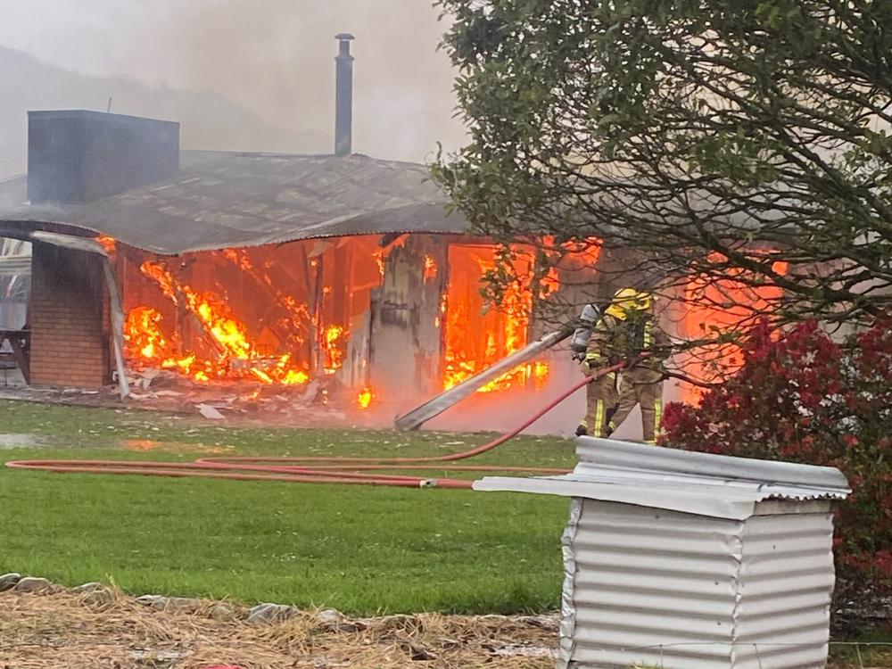 A family that recently left Gloriavale lost everything in the house fire. Photo: Givealittle