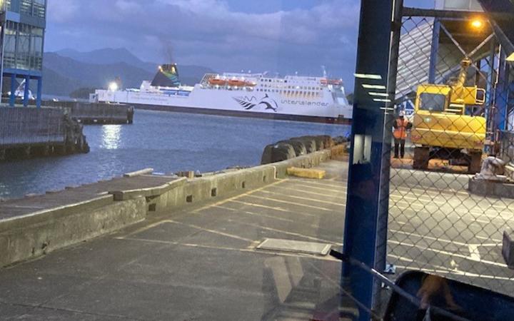 A locomotive and railway wagon ended up in Picton Harbour. Photo: RNZ (file)