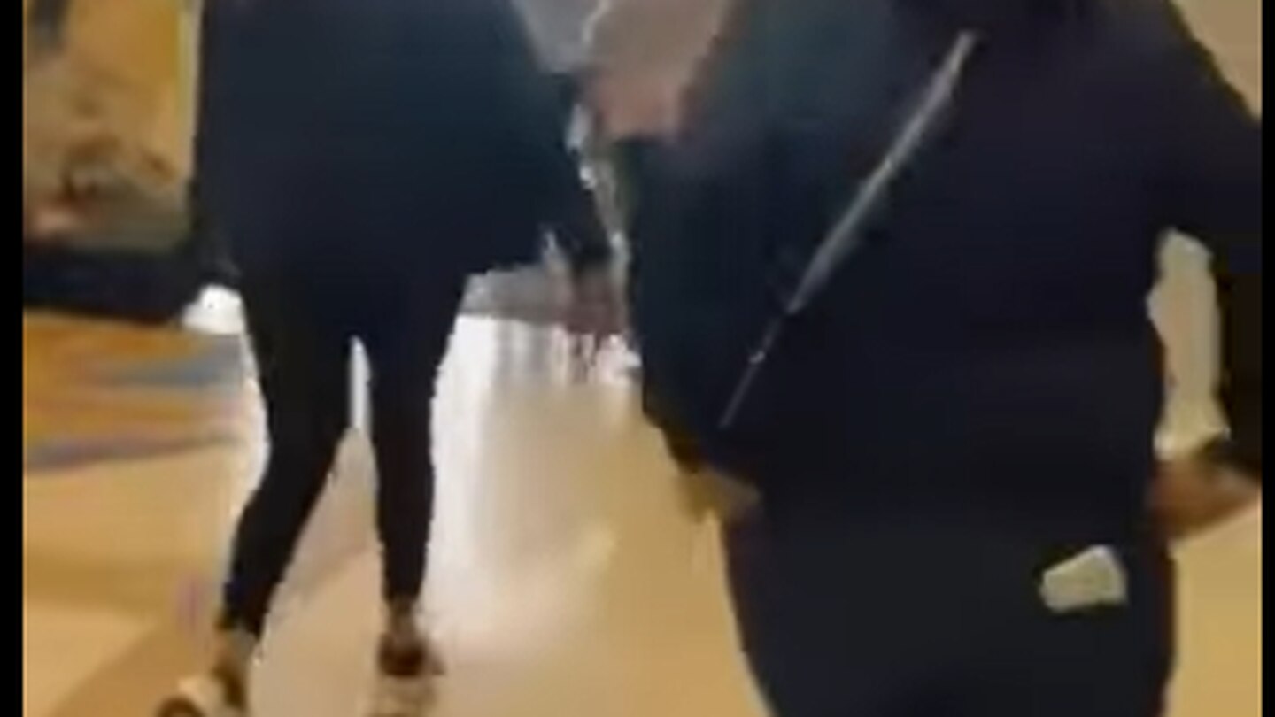 Footage on social media shows shoppers fleeing the mall. Photo: Supplied