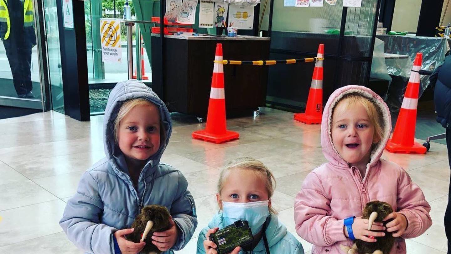 Twin sisters Maya and Karla Dickason and their older sibling Liane. Photo: Facebook