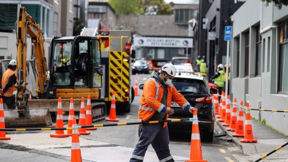 The scene of the death in Newmarket, Auckland. Photo: NZ Herald