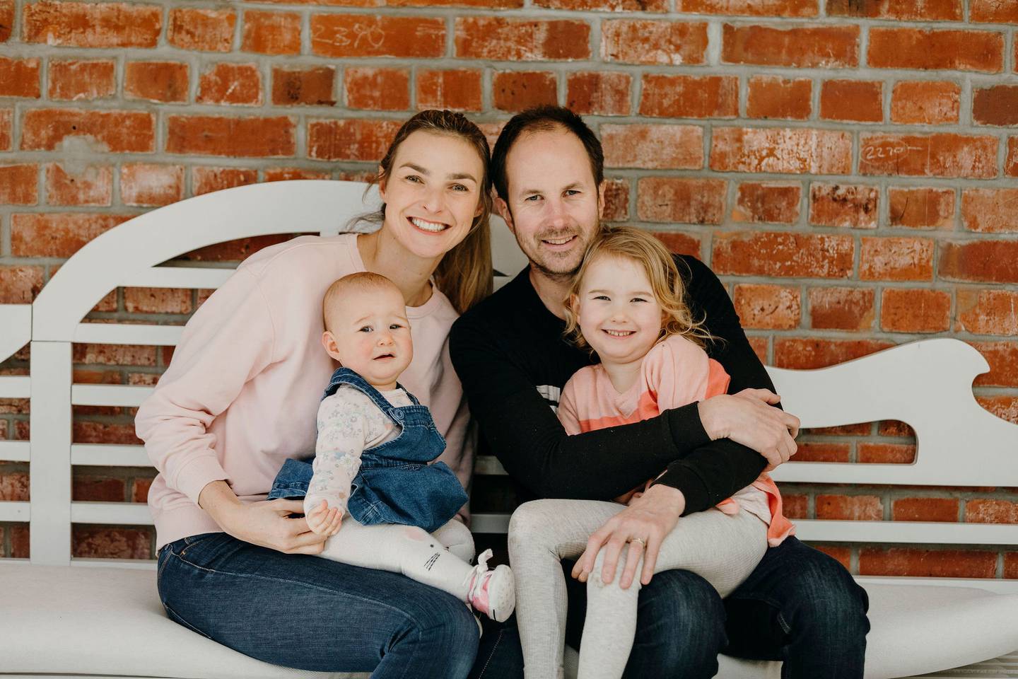 Isabelle and Tim Weston with children Adaline and Raphalea. Photo: Supplied