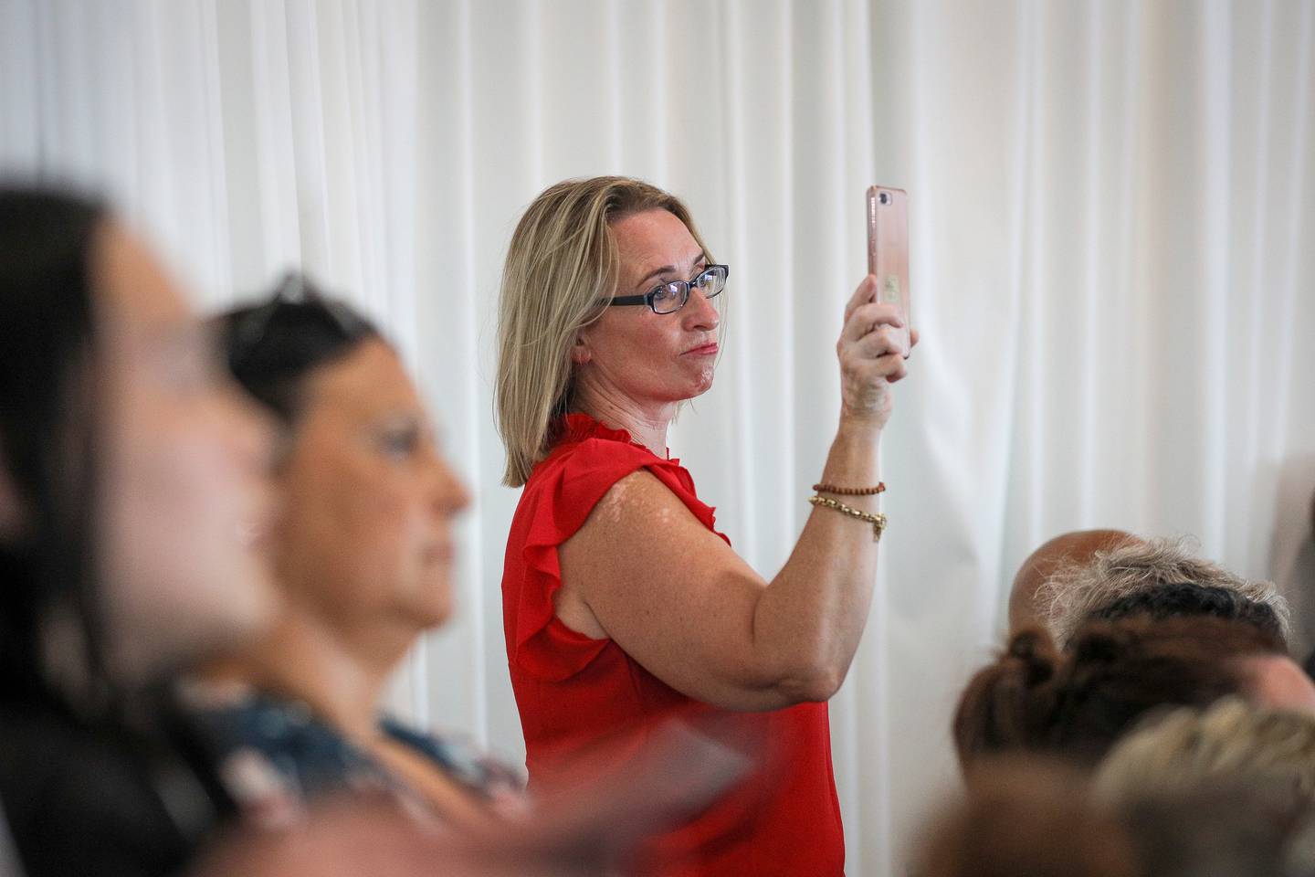 Waikato Mongrel Mob spokesperson Louise Hutchinson. Photo: Andrew Warner via NZ Herald 