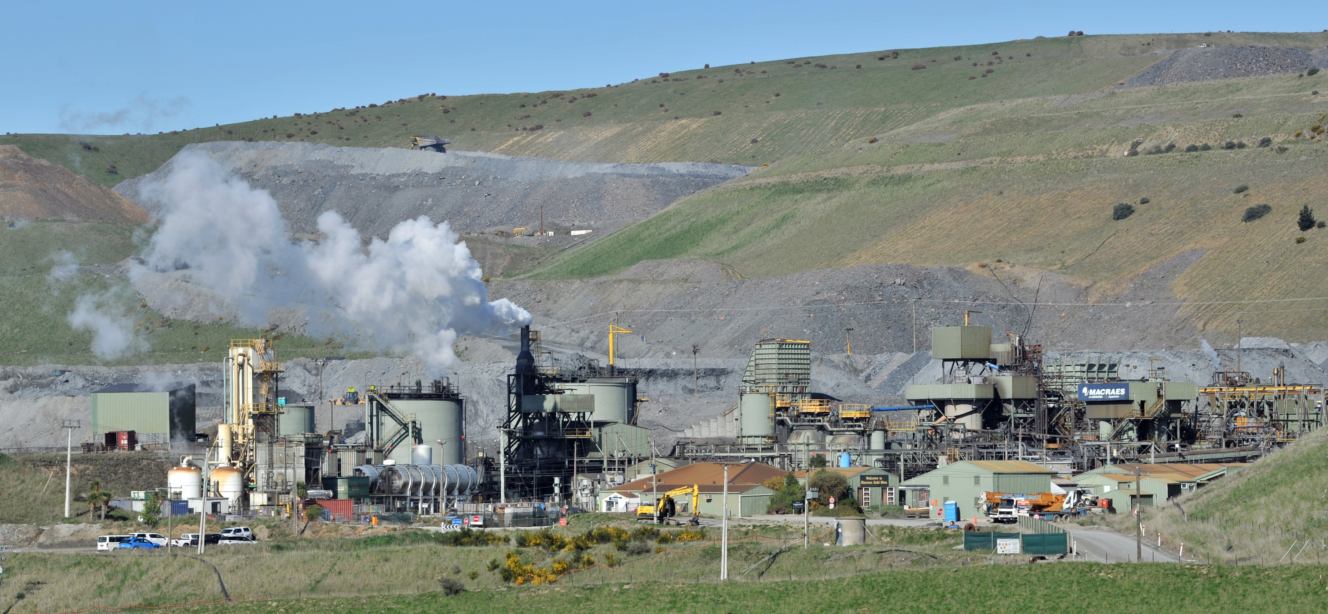 Common areas of the Macraes mine processing plant were given a deep clean yesterday. PHOTO:...