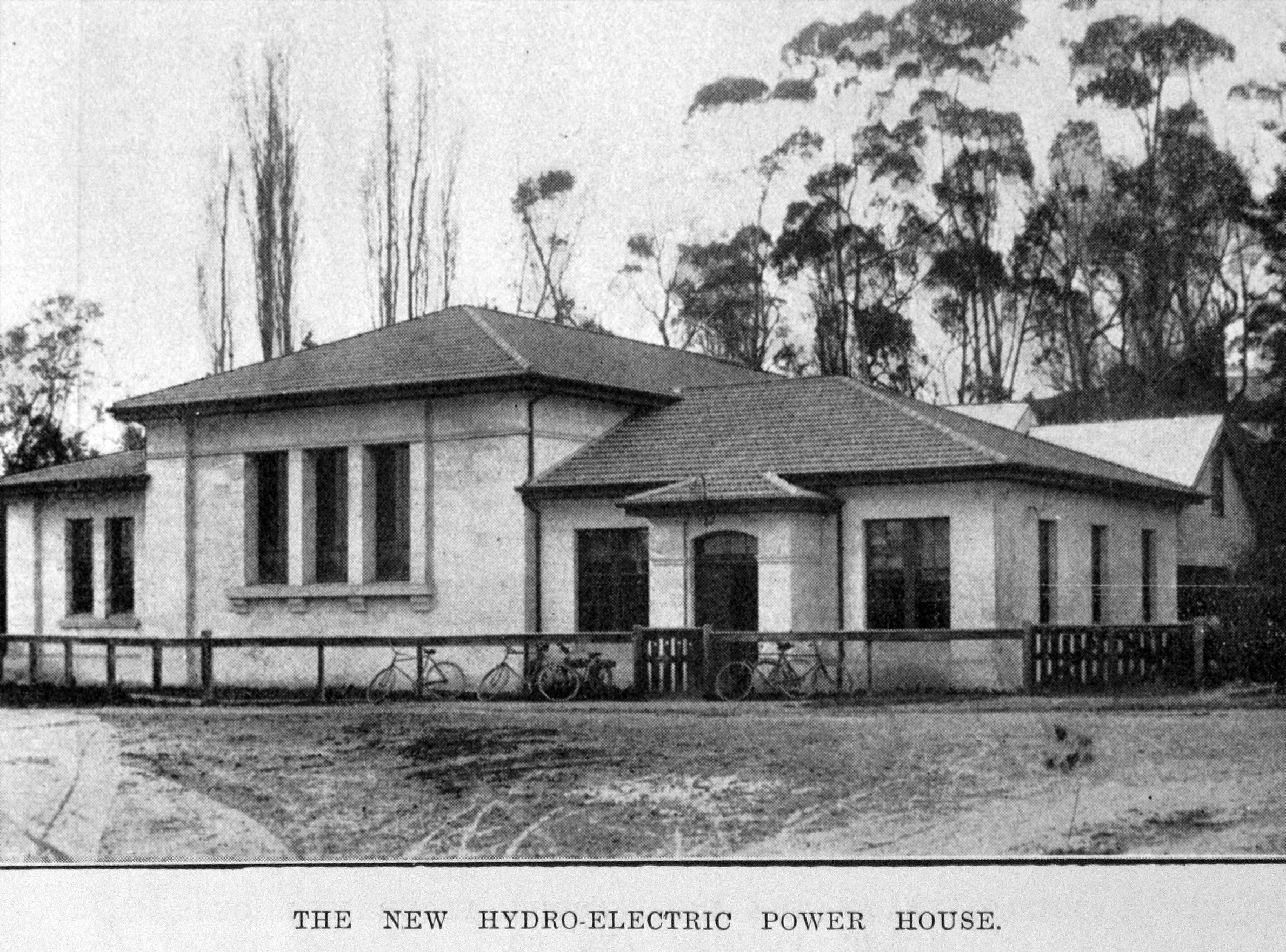 The new Oamaru hydro electric power generator, purpose-built by the Oamaru Borough Council in...