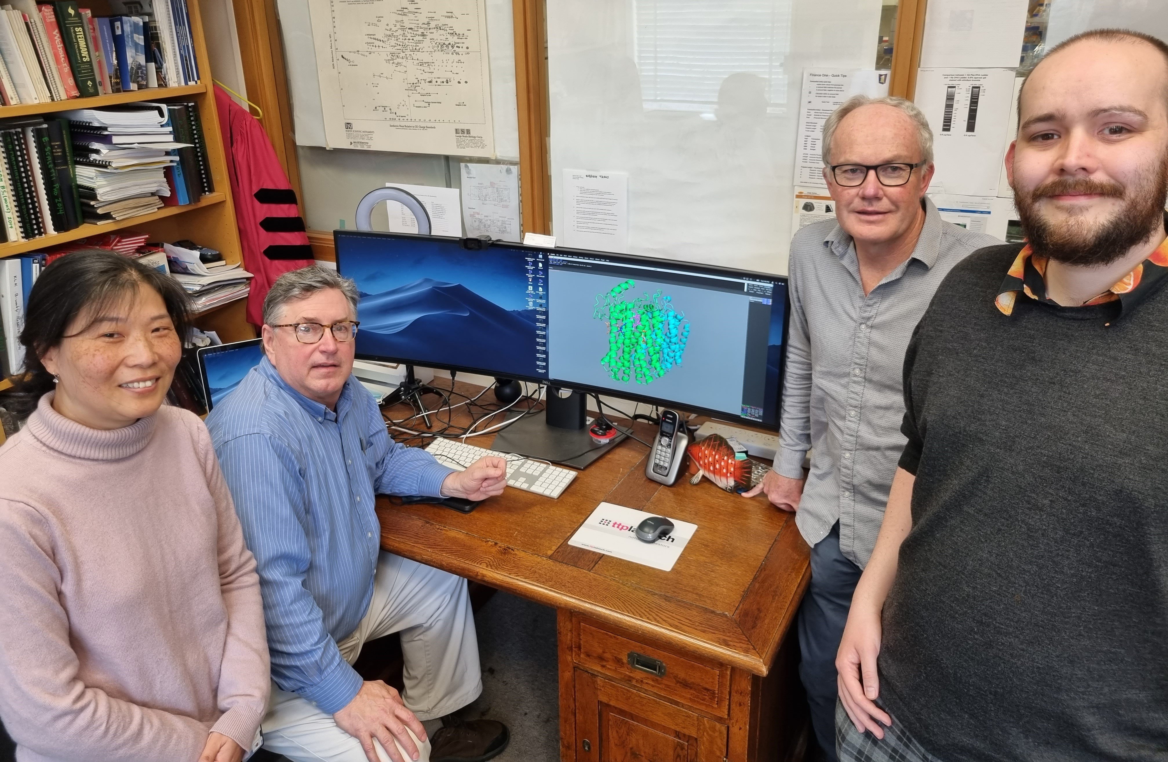 University of Otago research team members (from left) assistant research fellow Helen Opel...