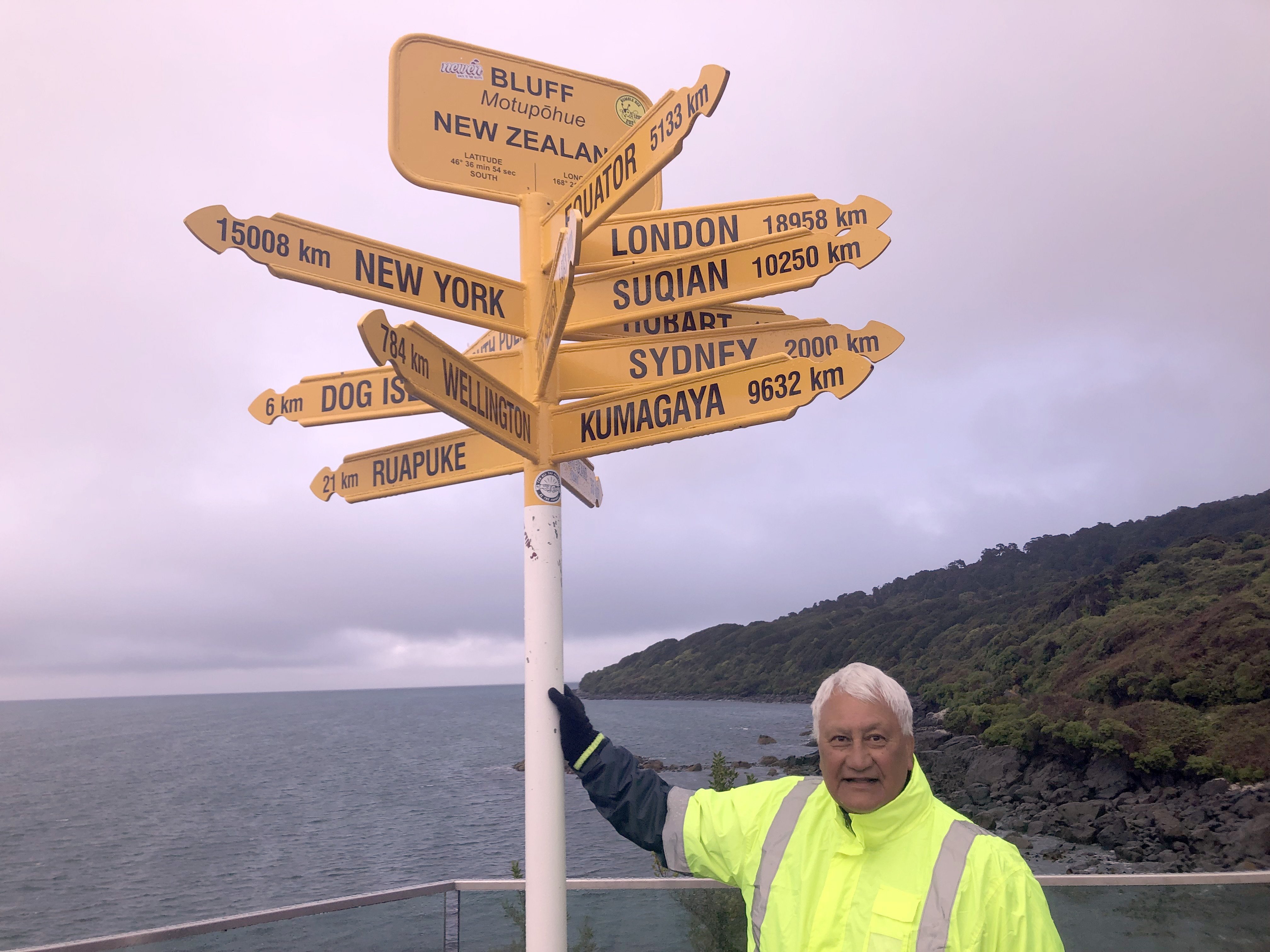 Former National list MP Nuk Korako arrived in Bluff yesterday after a 10-day fundraising bike...