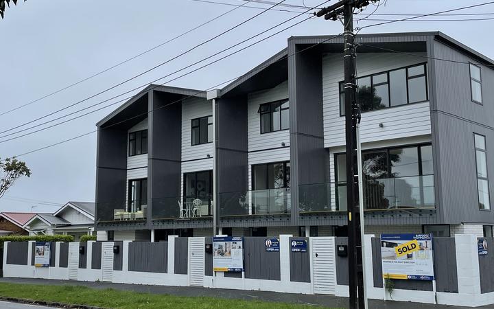 The new housing intensification bill will allow new homes of three-storeys like these in Auckland...