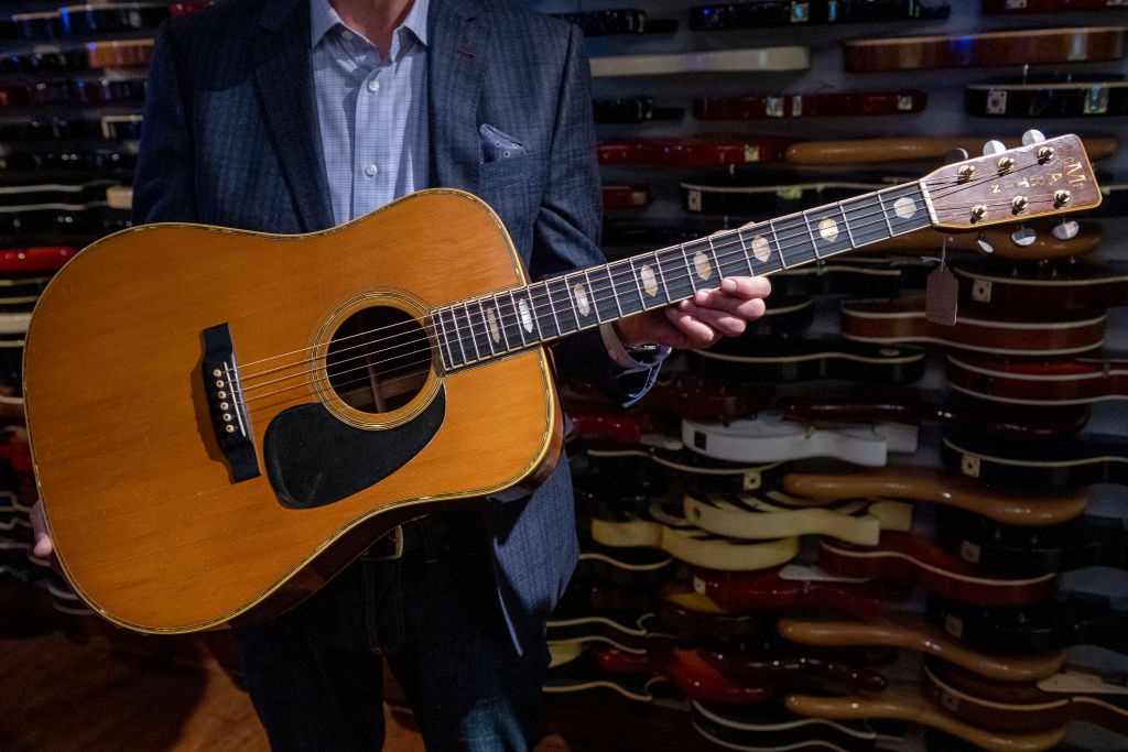 Eric Clapton's "Derek and the Dominos" 1968 Martin D-45 guitar could fetch up to $710,000.