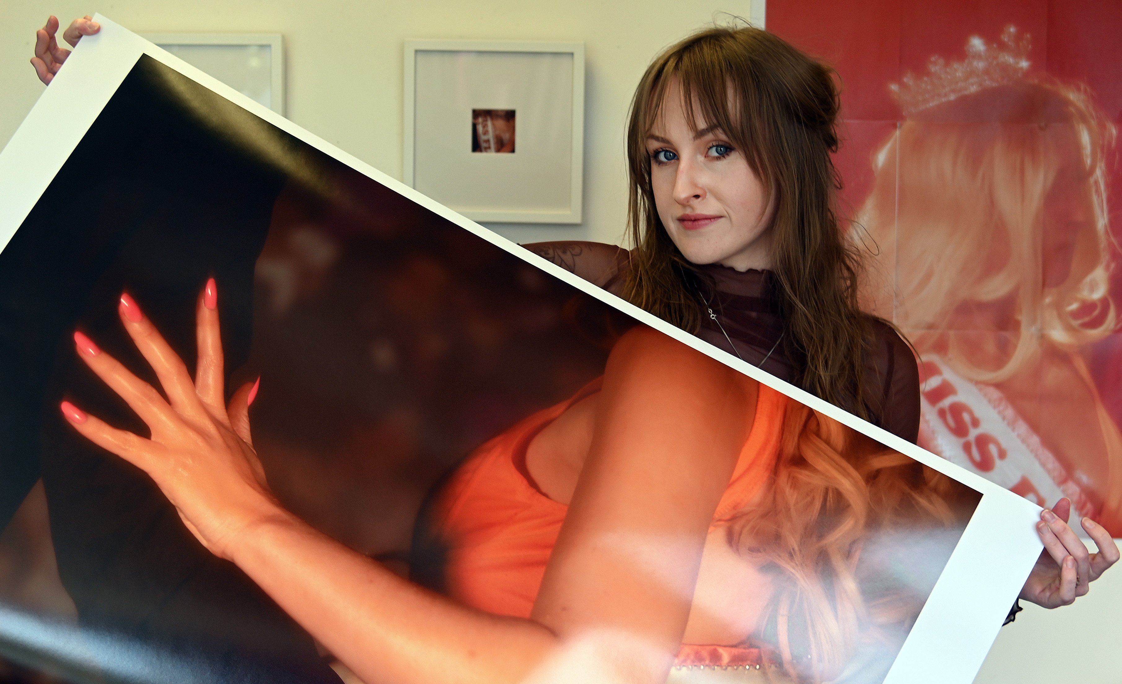 SITE 2021 artist Emily Crooks with her work. PHOTOS: CRAIG BAXTER
