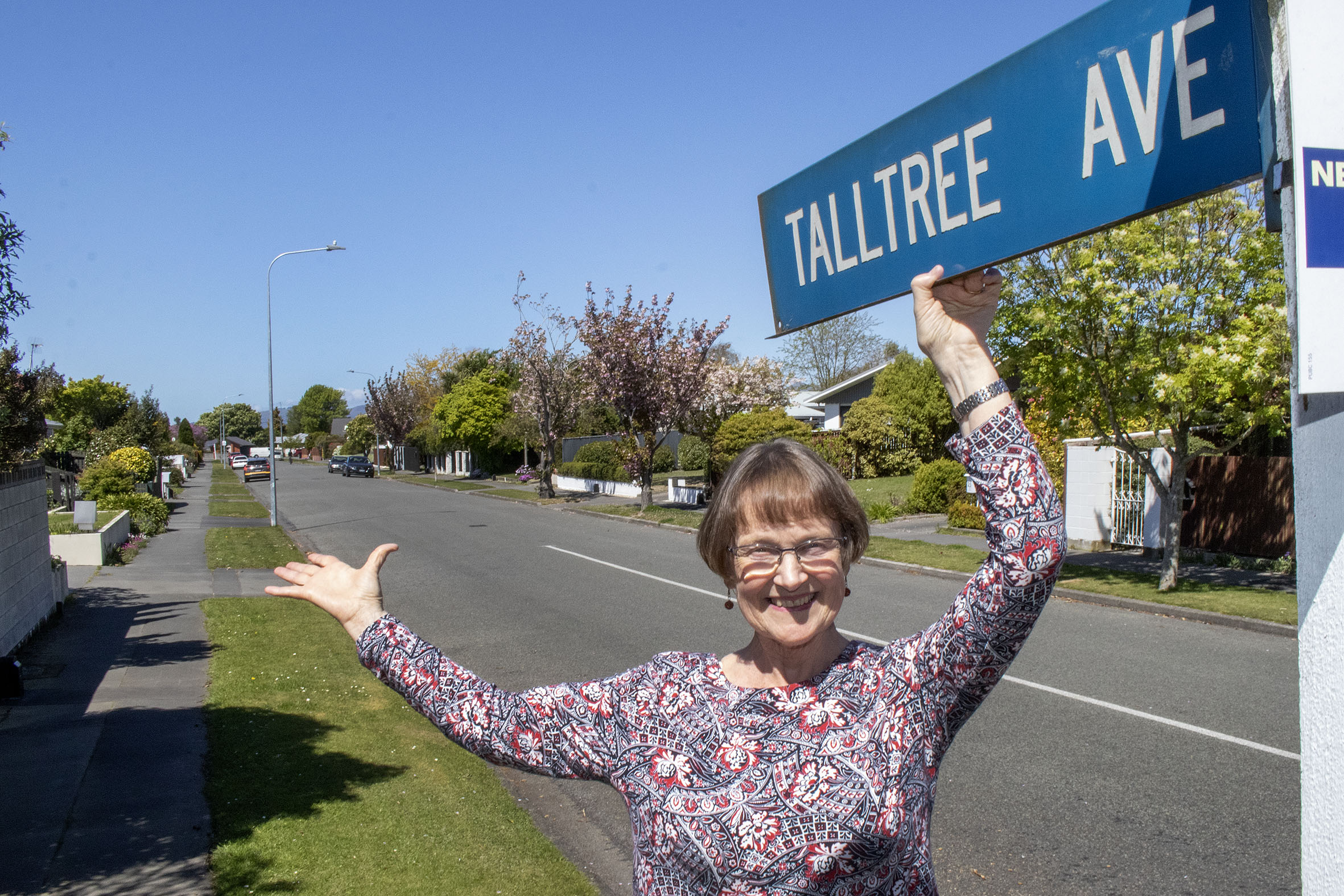 Leonie Jackson is one of a trio of residents calling for trees to be re-planted along Talltree...