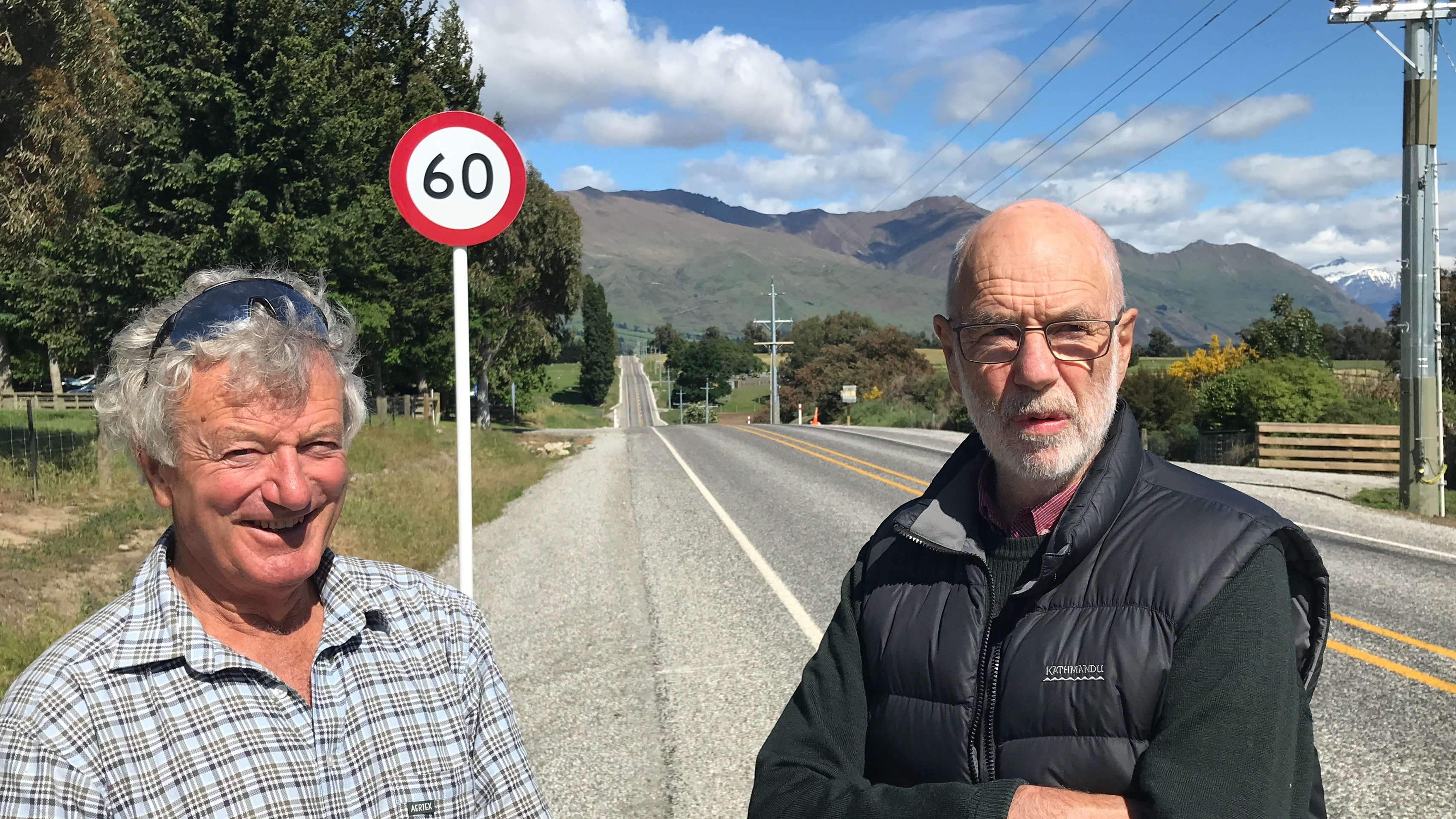 Mt Barker Residents Association chairman Jerry Rowley (left) and former chairman Russell Lovelock...