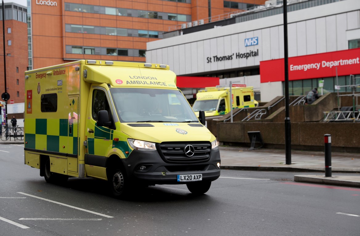 Ambulance London. File photo: Reuters