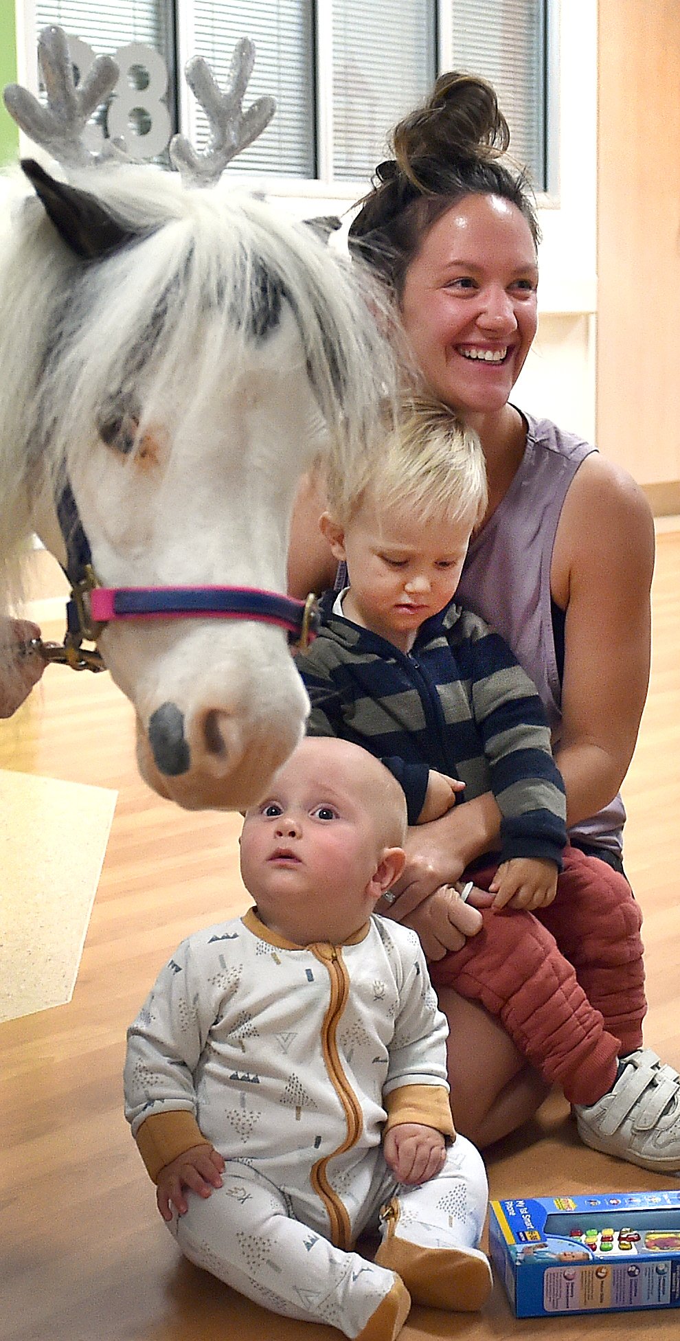 Being discharged from hospital was made even better for Macaulay Hodgson (9 months) after a visit...