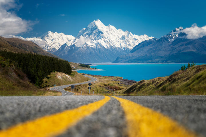 On the way to Aoraki/Mount Cook National Park. Photo: Getty Images