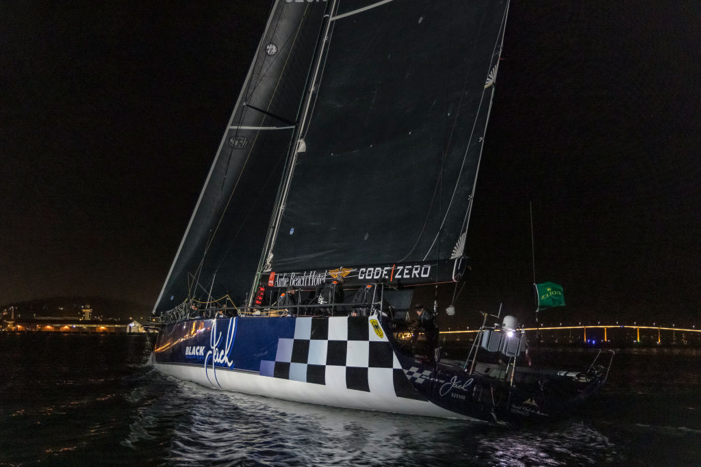 Black Jack took line honours in this year's Sydney to Hobart race. Photo by Andrew Francolini...
