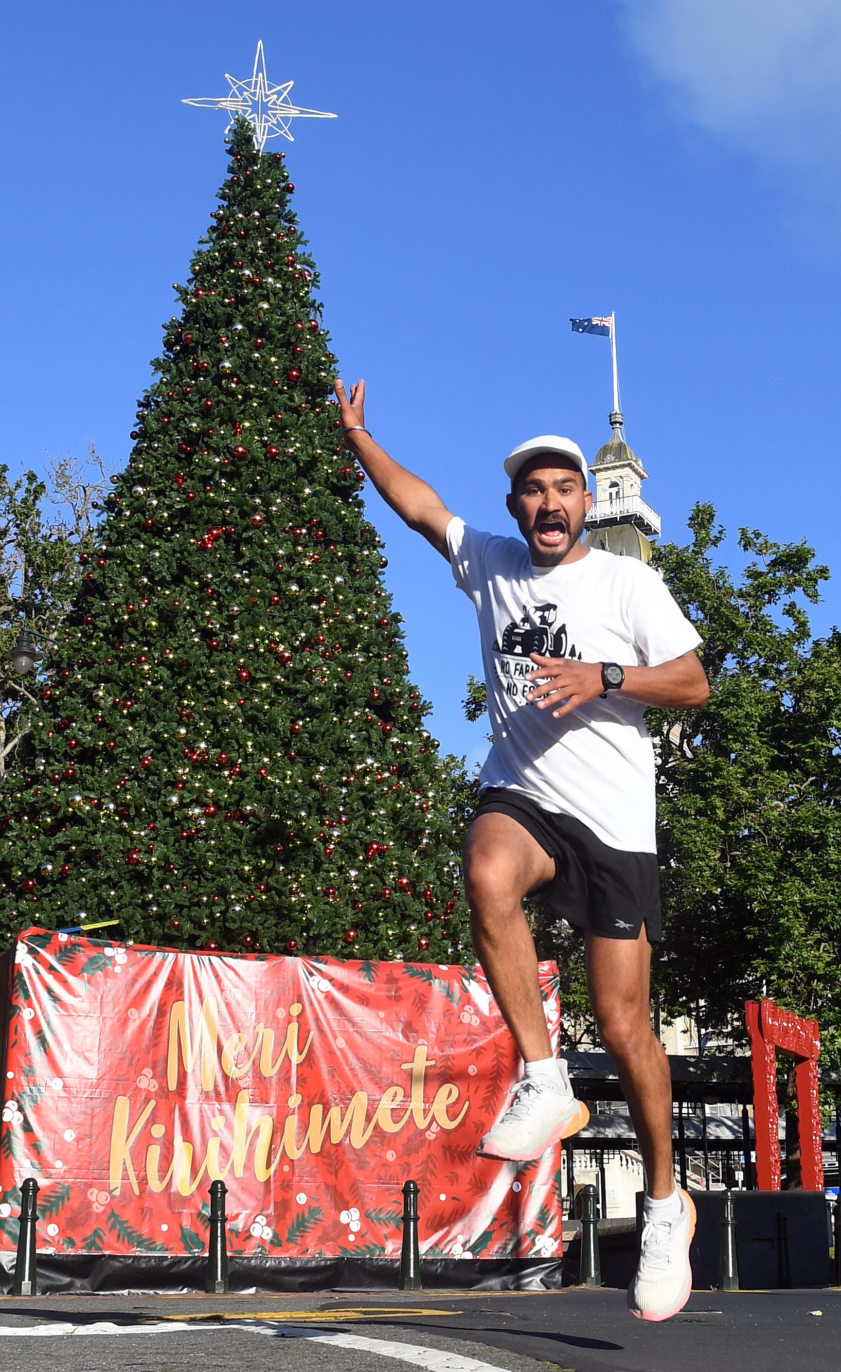 Harjinder Singh Chander spent Christmas Day running around Dunedin’s Octagon in support of...