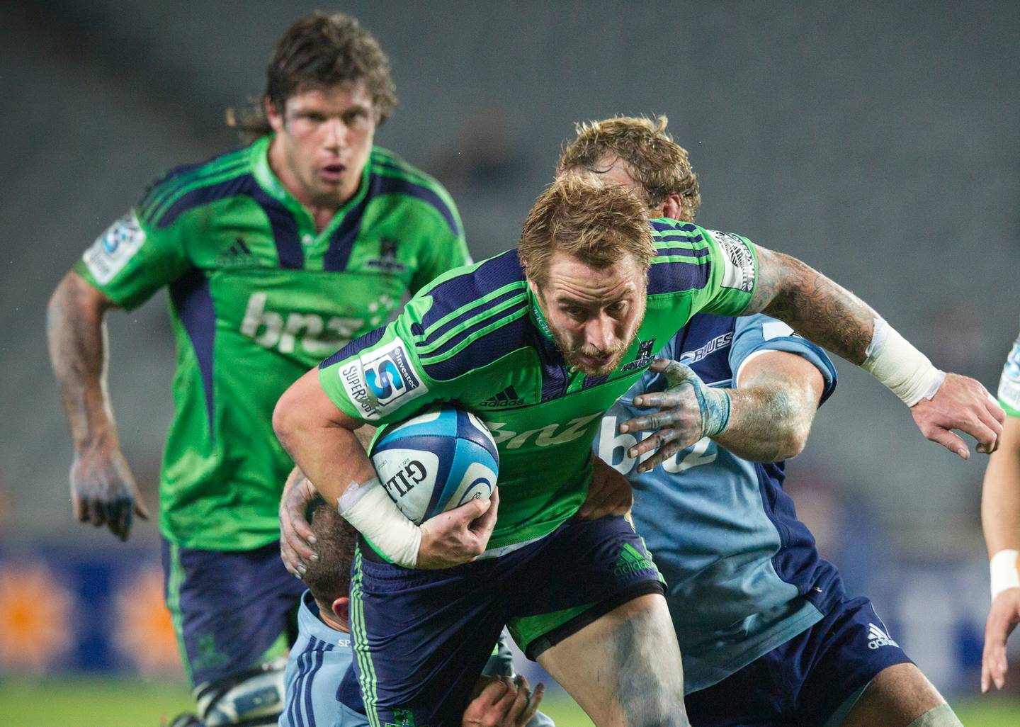 Former Highlanders and All Blacks halfback Jimmy Cowan needed medical treatment after a season...