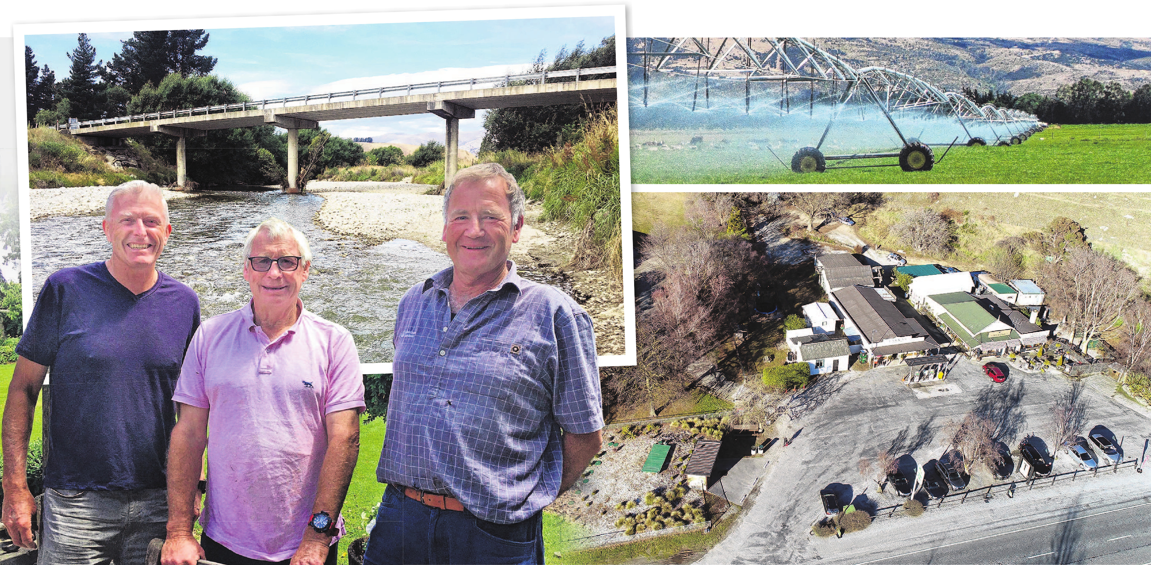 Lindis Catchment Group members Bruce Jolly (left), Robbie Gibson and Alastair Rutherford say...