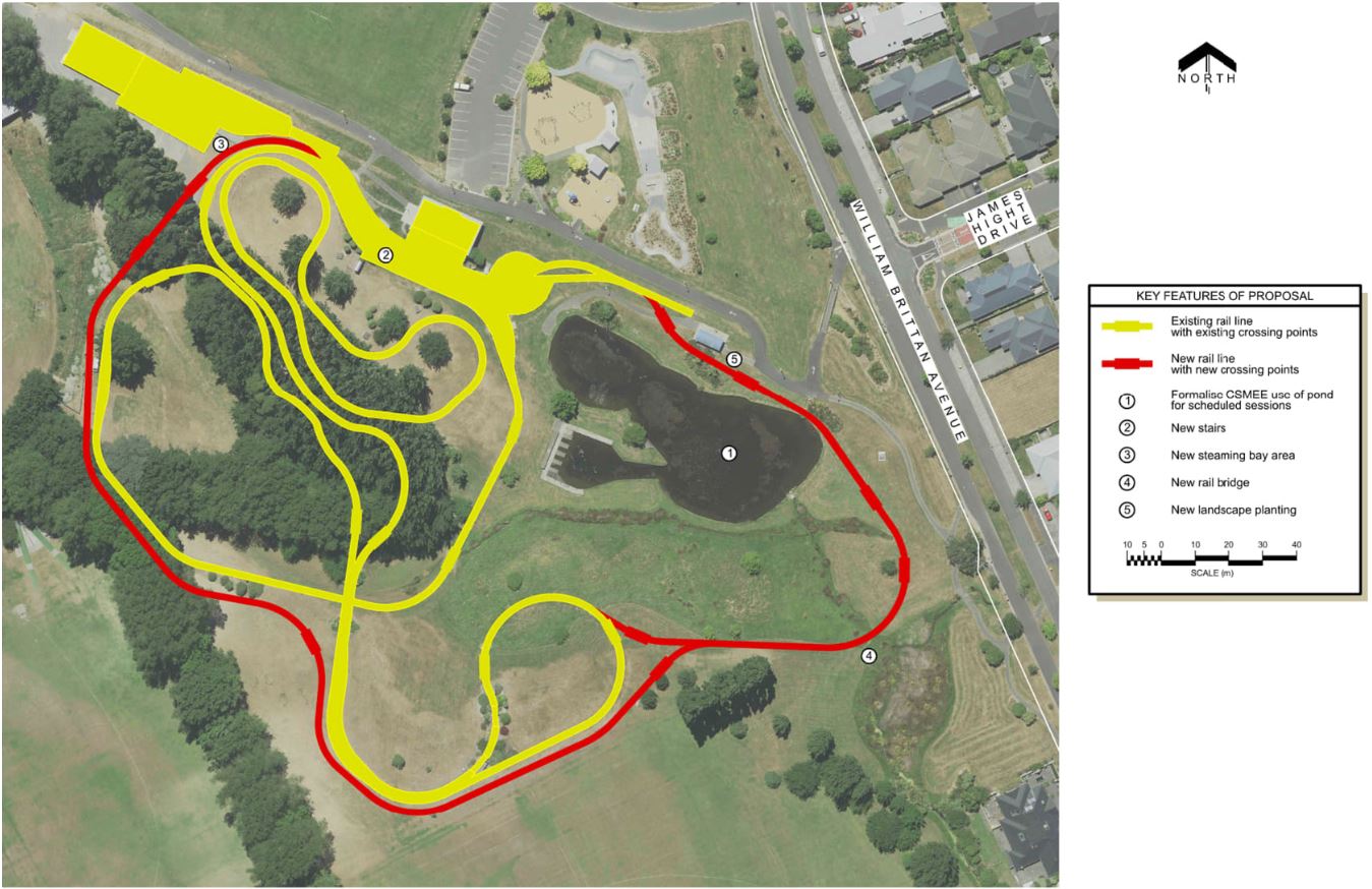 Key features of the new lease application. Image: Christchurch City Council 