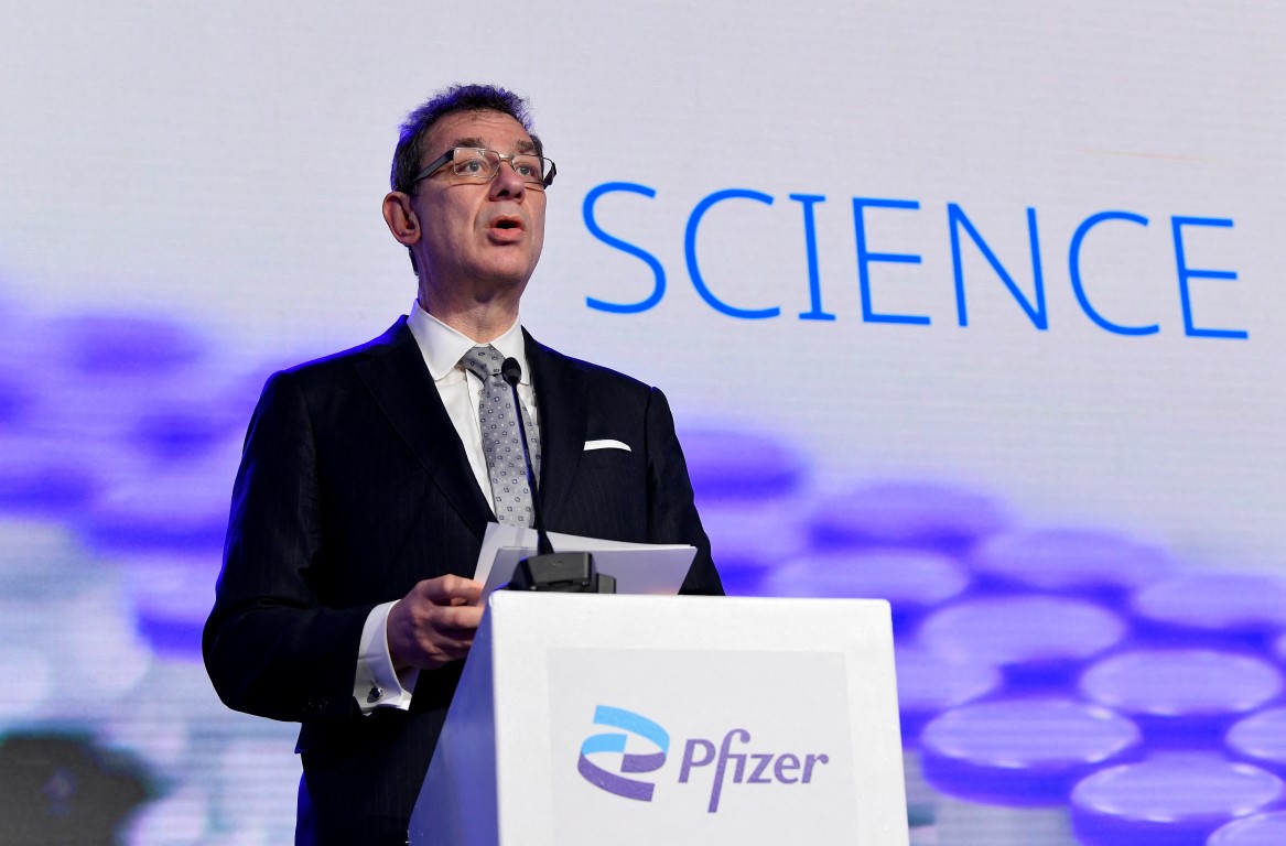 Pfizer CEO Albert Bourla. Photo: Reuters