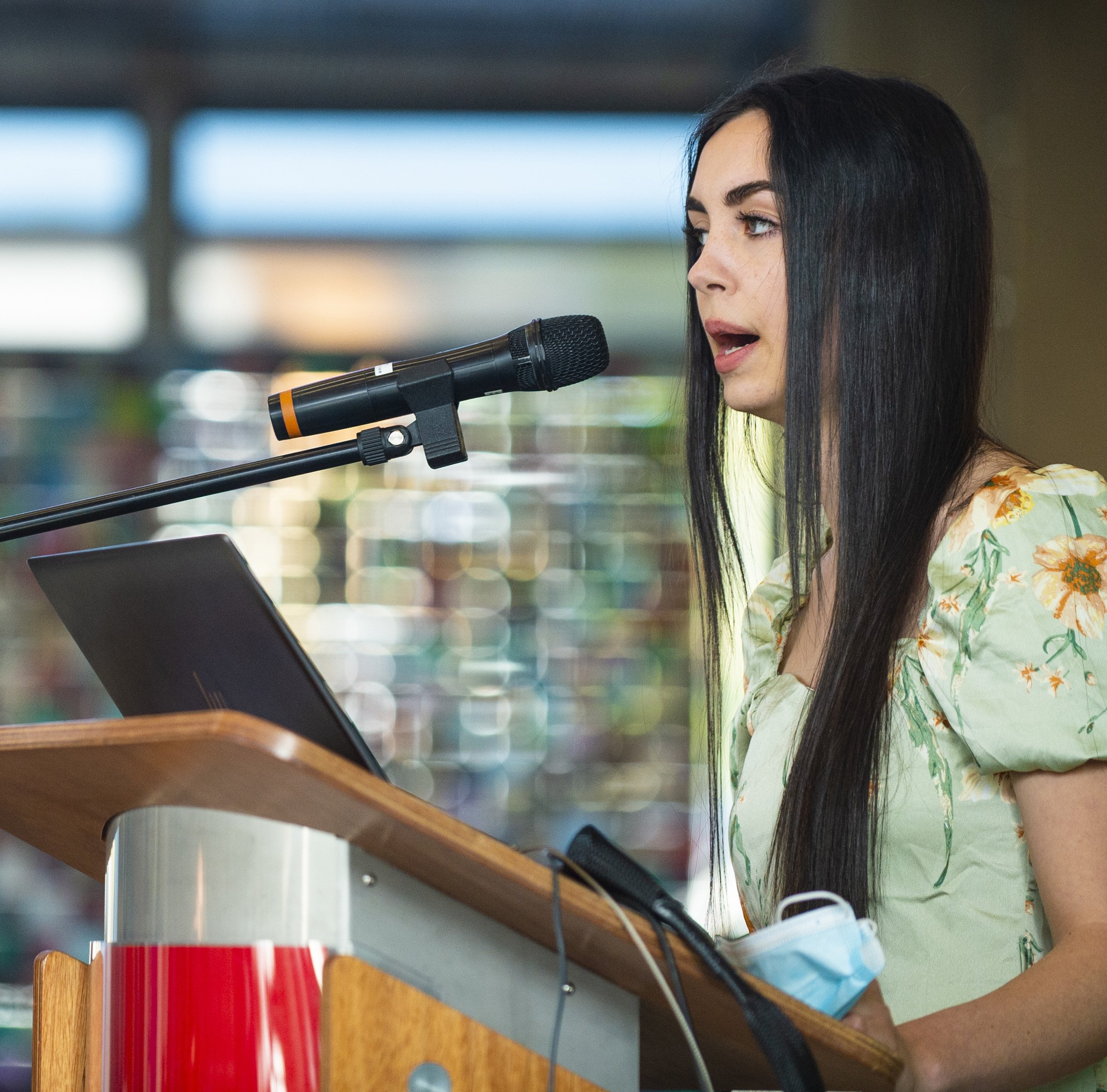 Georgia Cleaver presenting her business idea last year. PHOTO: SUPPLIED
