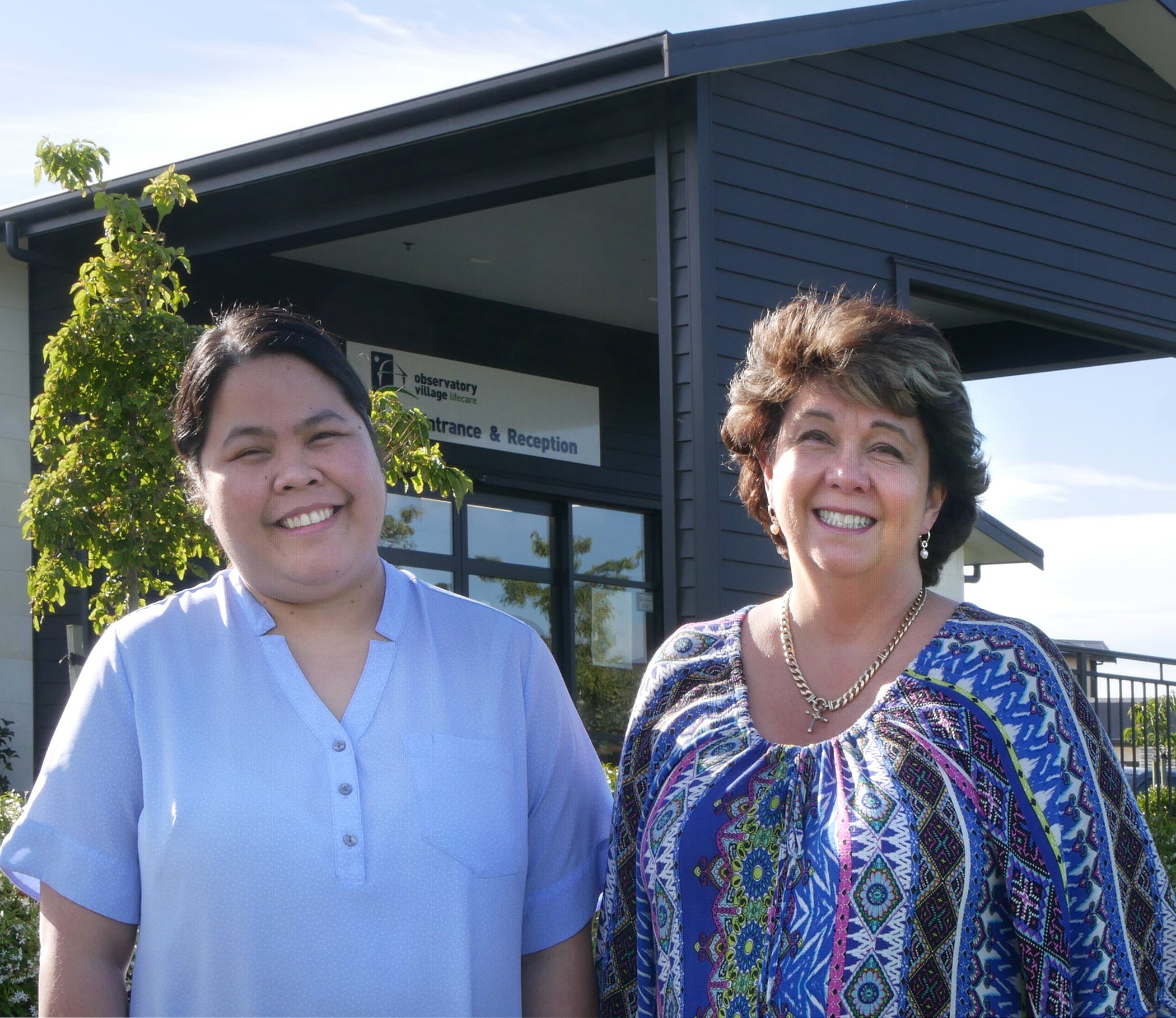 Observatory Village clinical leader Kaycee Salmasan (left) and village manager Moira Kliegl hope...