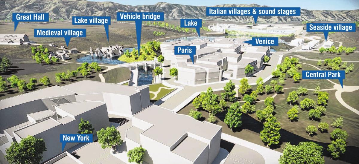 Residential units will be inside film studio buildings located in the Venice, Paris, and New York...