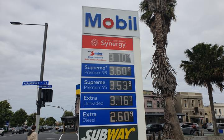 Petrol prices have surged past $3 a litre in many places. Photo: RNZ
