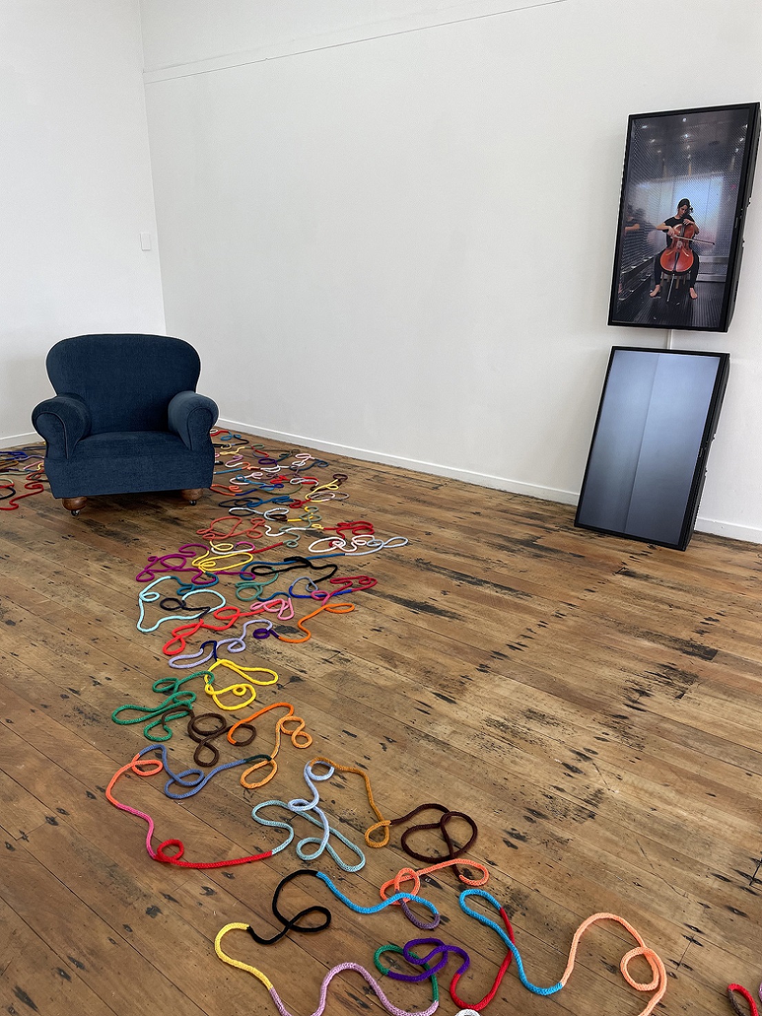 Idle Hands (installation shot) by Dulce Lamarca, Kate Mitchell, and Zoe Thompson-Moore.