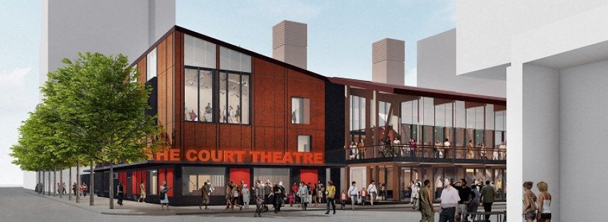 An artist's impression of The Court Theatre's new home on the corner of Colombo and Gloucester...