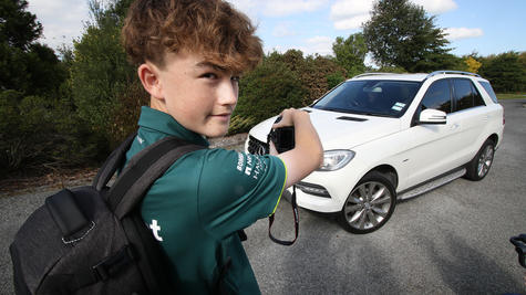 Fourteen-year-old Rolleston College student  Nathan Heney enjoys photographing cars. Photo: John...
