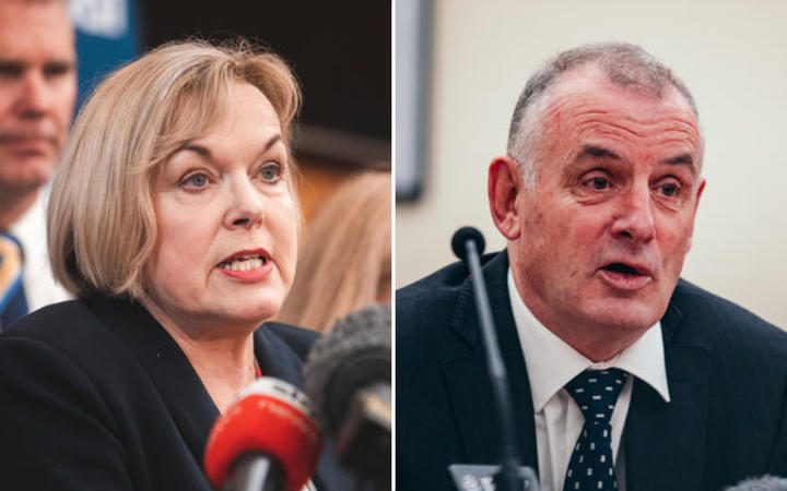 Judith Collins and Trevor Mallard. Photo: RNZ 