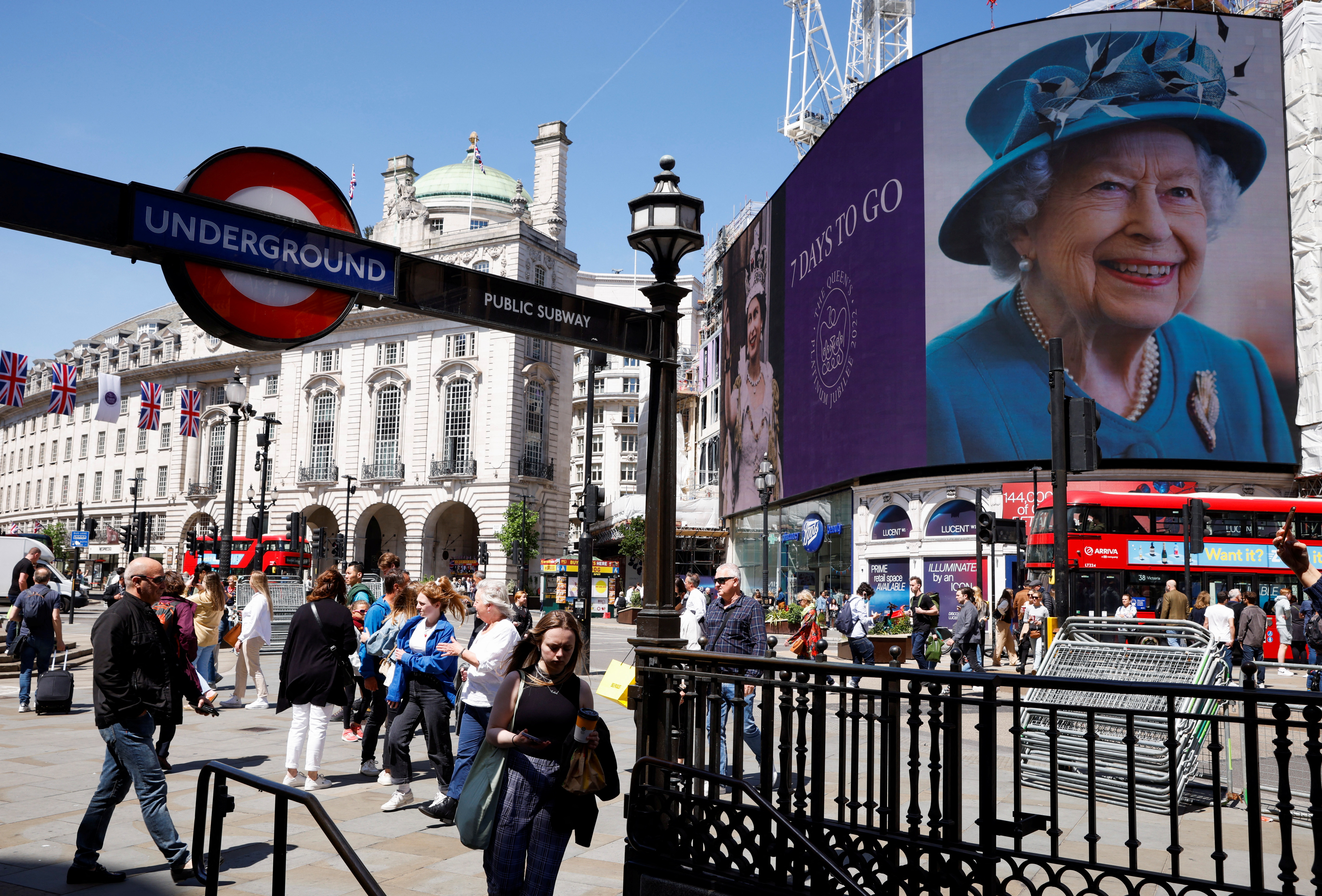 London's Piccadilly Circus. Photo: Reuters