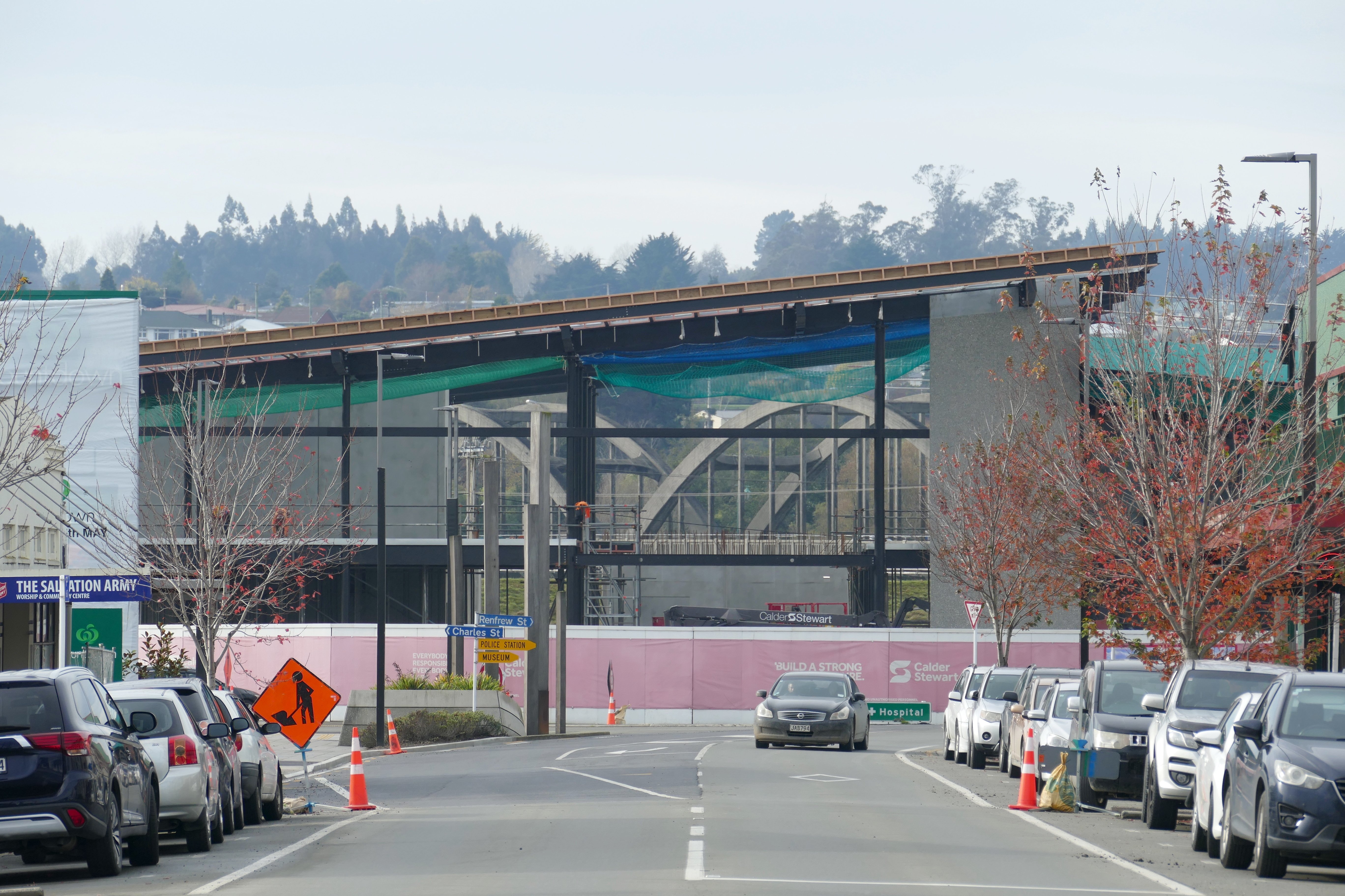 The Balclutha Bridge viewed through the shell of the new Clutha Community Hub yesterday. The hub...