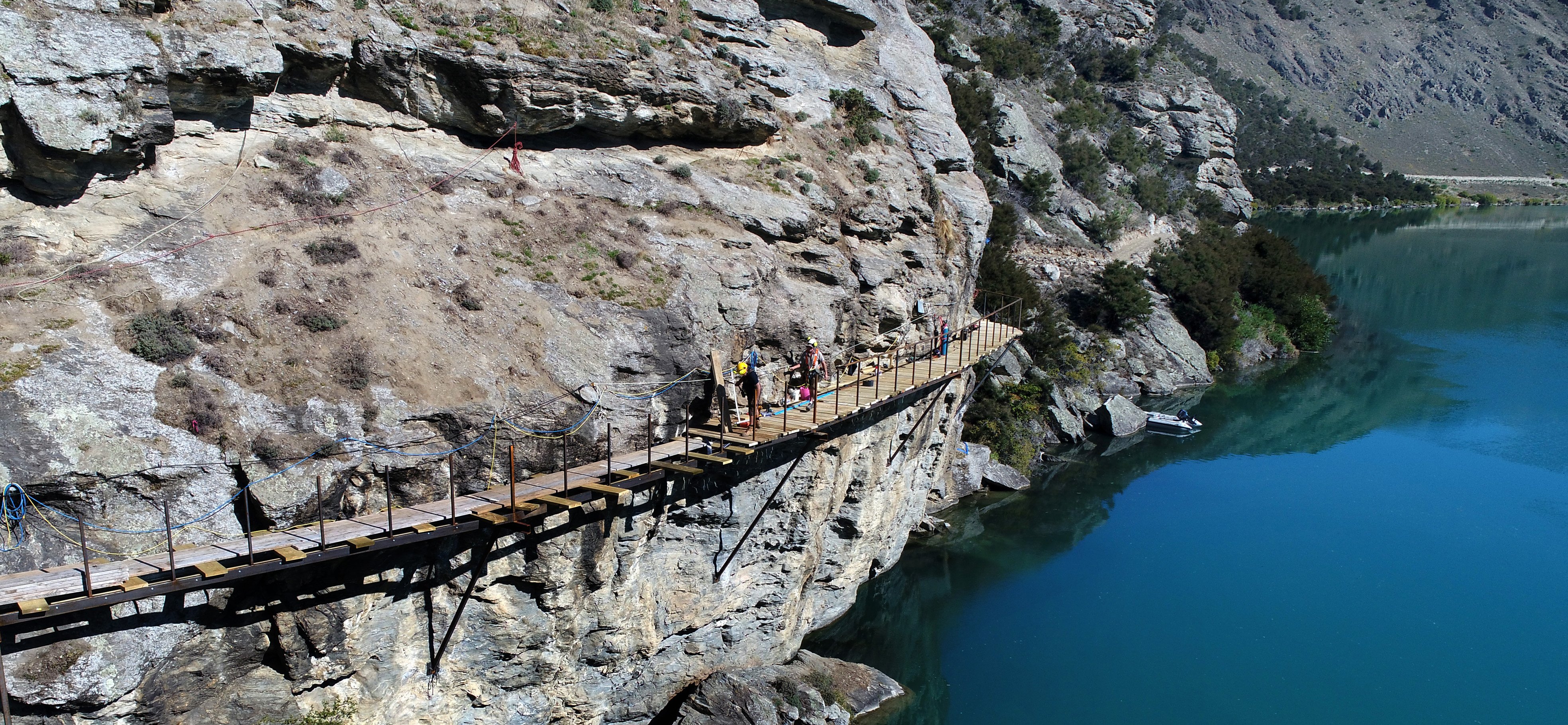 The Hartley Bluff bridge in the Cromwell Gorge, on the new Lake Dunstan Cycle Trail. PHOTO:...