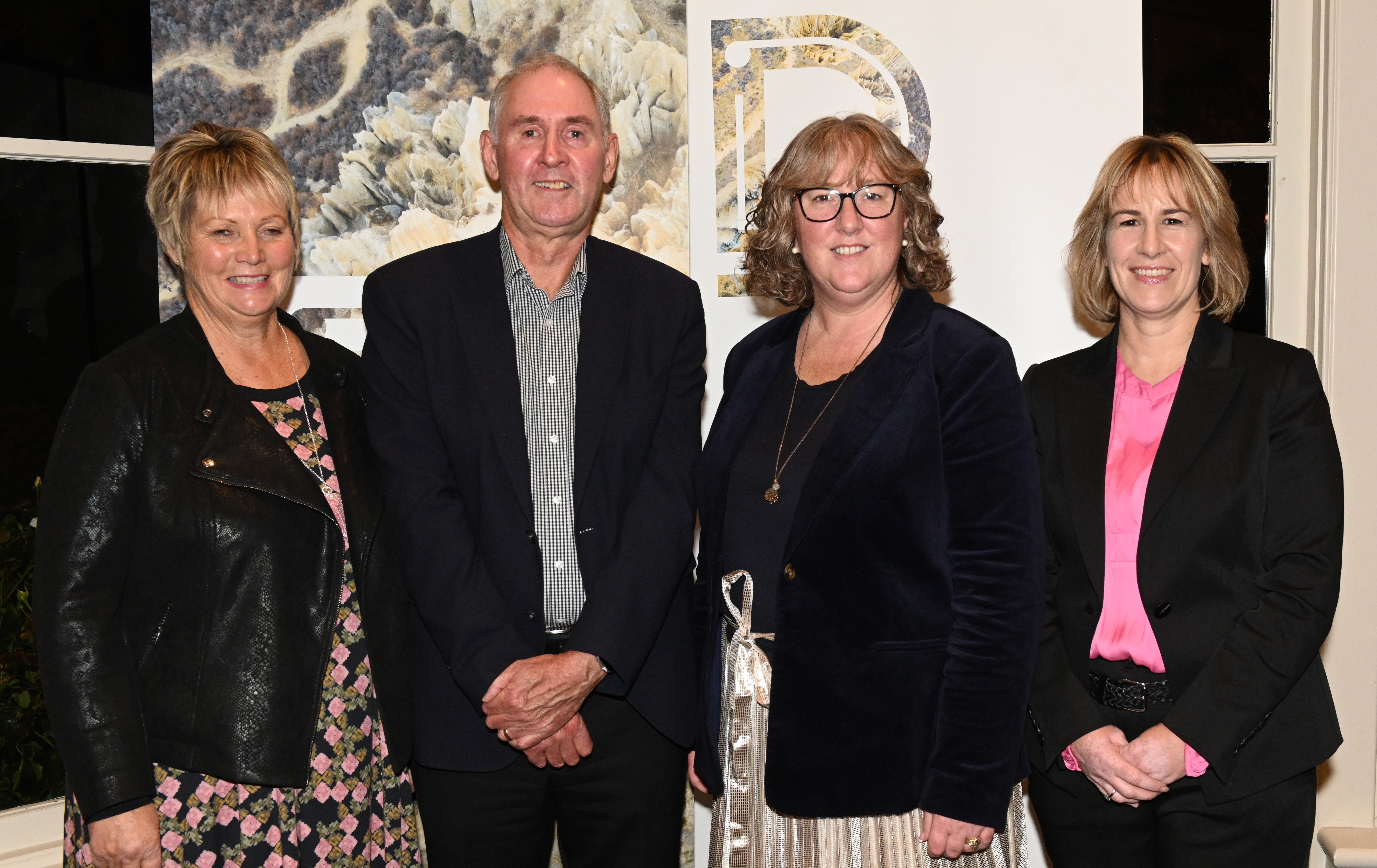 Institute of Directors chief executive Kirsten Patterson (second from right) with IoD’s new Otago...